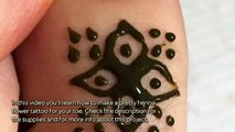 How To Make A Pretty Henna Flower Tattoo For Your Toe - DIY  Tutorial - Guidecentral