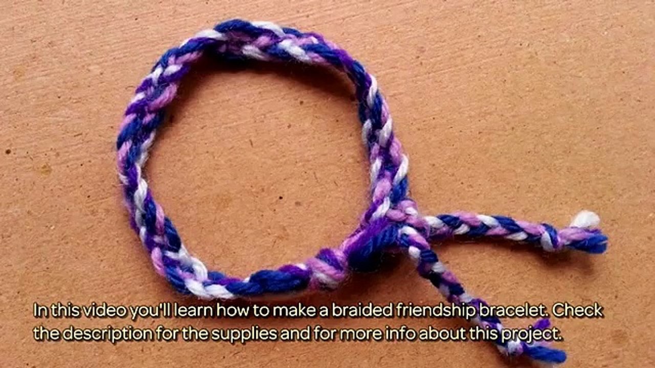 How To Make A Braided Friendship Bracelet - DIY  Tutorial - Guidecentral