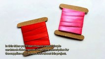 How To Create Simple Cardstock Ribbon Spools - DIY  Tutorial - Guidecentral