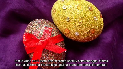 Create Sparkly Concrete Eggs - DIY Crafts - Guidecentral