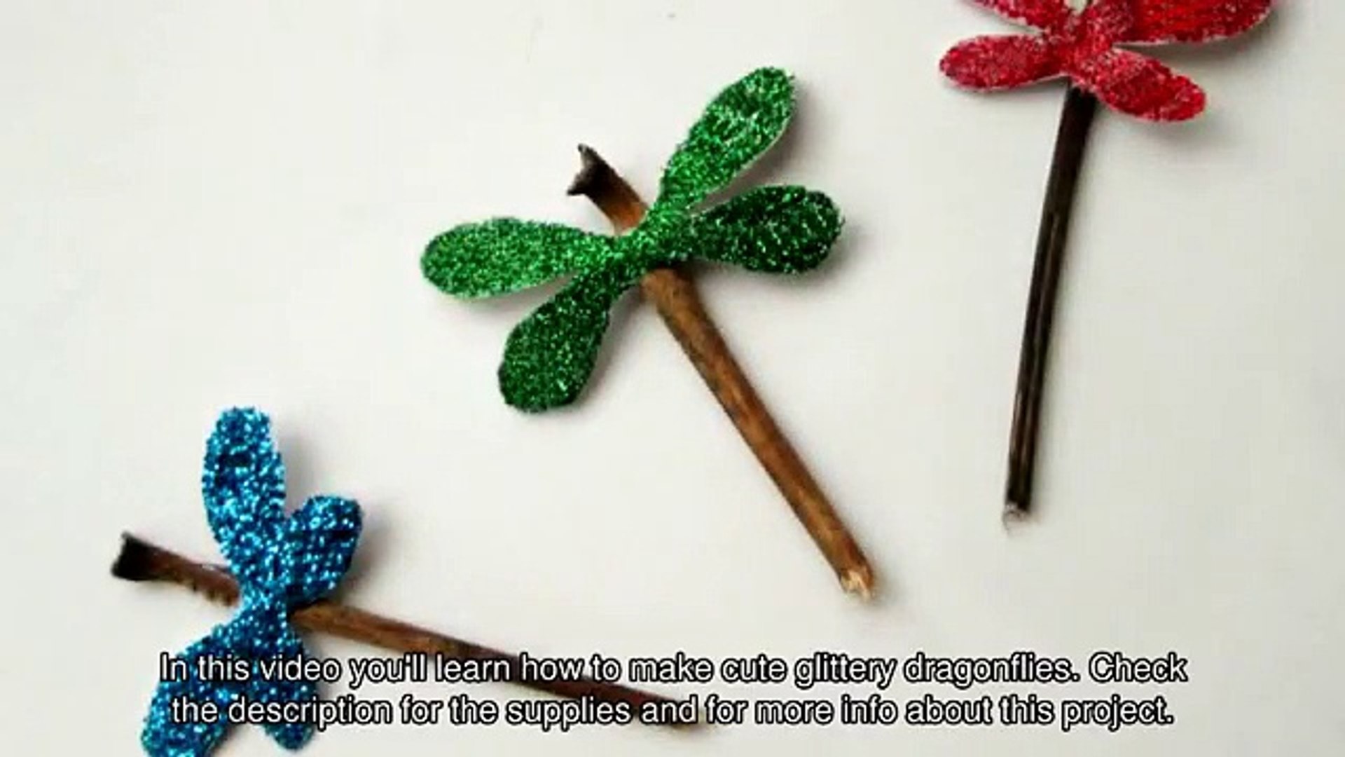 Make Cute Glittery Dragonflies - DIY  - Guidecentral