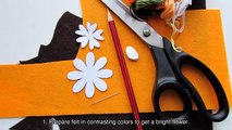 Make a Bright Felt Flower Decoration - DIY Crafts - Guidecentral