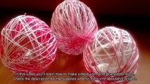Make Simple Yarn and Glue Easter Eggs - DIY Crafts - Guidecentral