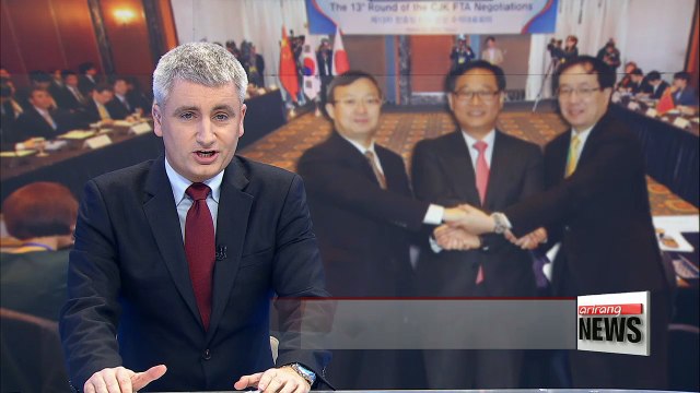South Korea, China, Japan hold 13th round of FTA talks