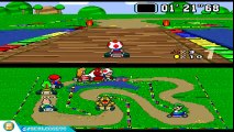 #1 Super Mario Kart - Mushroom Cup Race- Emulador TV