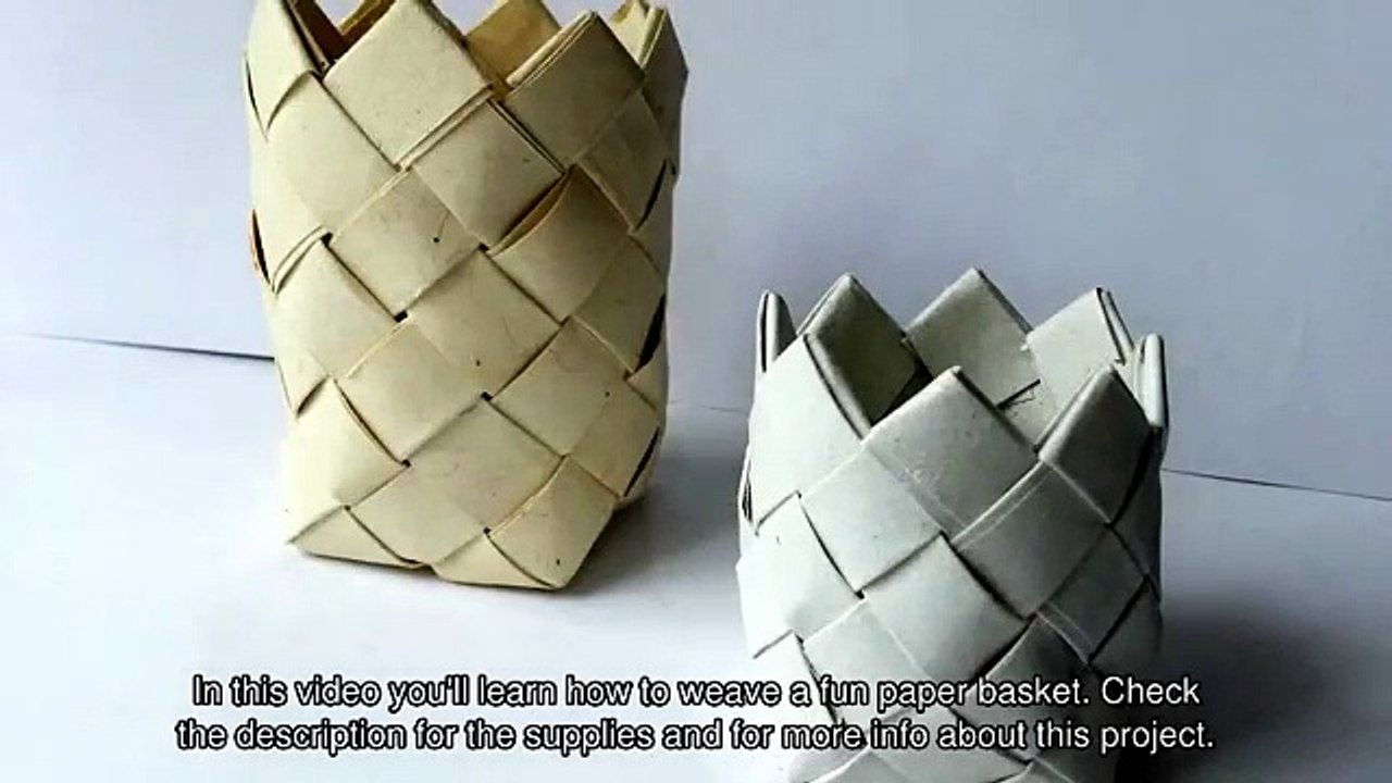 Weave a Fun Paper Basket - DIY Crafts - Guidecentral