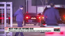 Prosecutors most likely to visit fmr. Pres. Lee Myung-bak in detention center for investigation