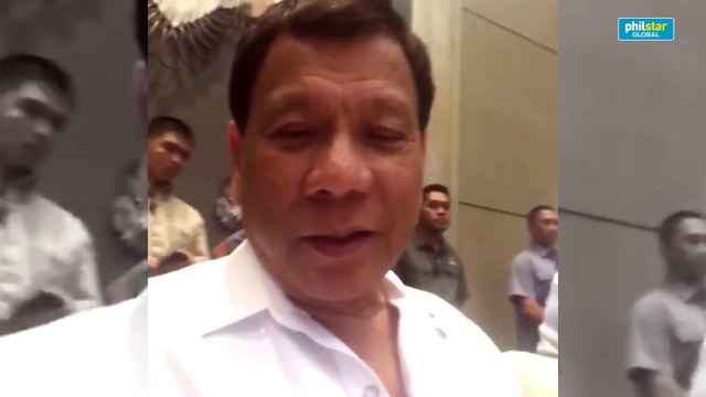 Pres. Rodrigo Duterte's message for Sharon Cuneta.