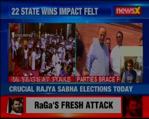 Télécharger la video: Voting for Rajya Sabha elections to be held in 6 states- Uttar Pradesh, Bengal, Karnataka, Jharkhand, Chhattisgarh and Telangana.