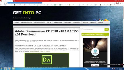 How To Install Adobe Dreamweaver CC 2018 v18.1.0.10155x64 Without Errors