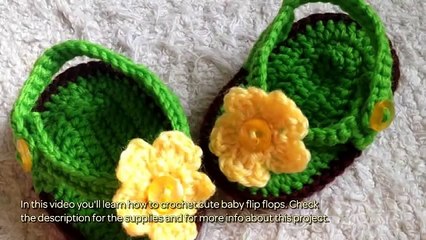 How To Crochet Cute Baby Flip Flops - DIY Crafts Tutorial - Guidecentral