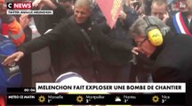 Mélenchon fait exploser une bombe de chantier - ZAPPING ACTU DU 23/03/2018