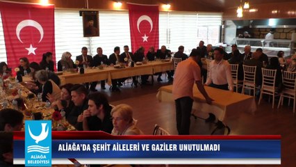 ALİAĞA’DA ŞEHİT AİLELERİ VE GAZİLER UNUTULMADI