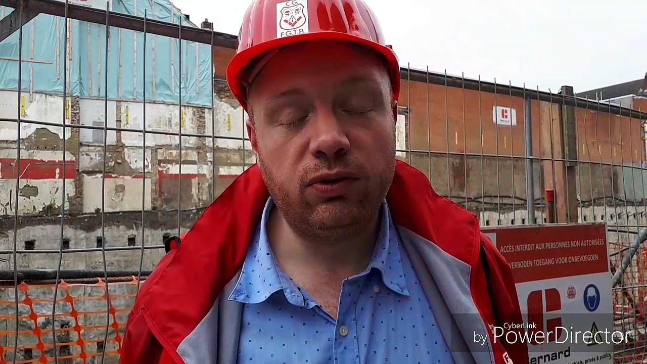 La FGTB en action sur le chantier Primark, à Mons