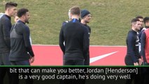 van Dijk learning from Liverpool captain Henderson