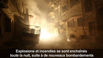 Ghouta orinetale: nuit d'enfer à Douma