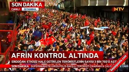 Cumhurbaşkanı Erdoğan: Buralardan geri adım atmayız