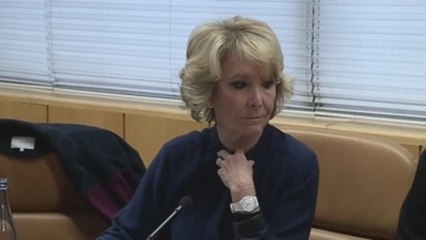 Aguirre, citada en la Asamblea de Madrid