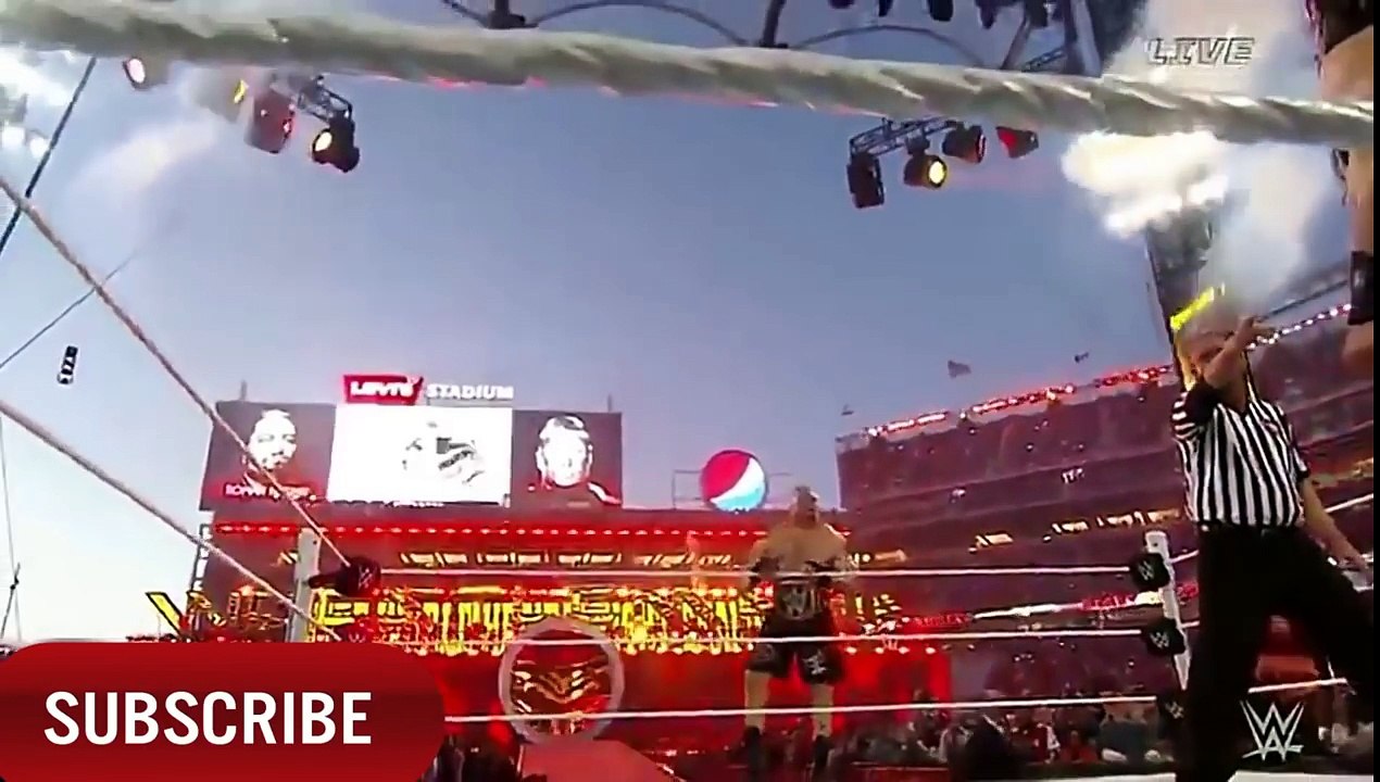 Roman Reigns Vs Brock Lesnar universel Championship Full Match wrestlemania 34
