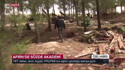 TRT Haber terör örgütü YPG/PKK'nın eğitim gördüğü kampa girdi