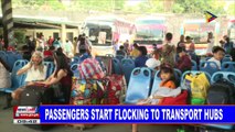 Passengers start flocking to transport hubs