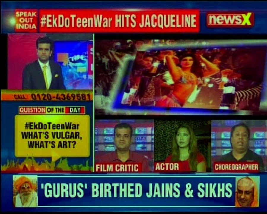 Ek do teen war hits jacqueline; what's vulgar, what's art? — Speak Out India
