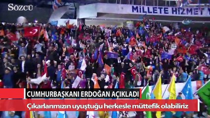 Erdoğan Bağcılar’da konuştu Çıkarlarımızın uyuştuğu herkesle müttefik olabiliriz