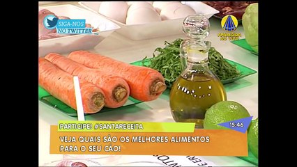 Santa Receita  Aprenda a preparar receitas caseiras para o seu cão - 13 de Abril de 2015