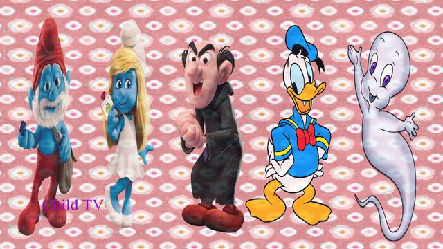 Finger Family Gargamel ,Gargamel ,Smurfs ,Casper ,Frozen Elsa Finger Family Song