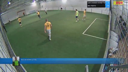 But de Adrien (2-18) - LES CASSES-NOISETTES Vs BIG TESTO - 22/03/18 21:00 - LIGUE 3
