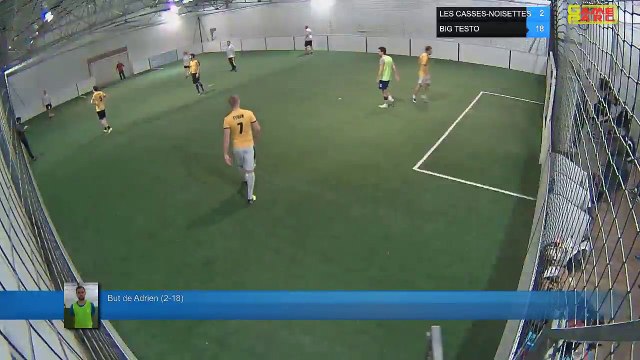 But de Adrien (2-18) - LES CASSES-NOISETTES Vs BIG TESTO - 22/03/18 21:00 - LIGUE 3