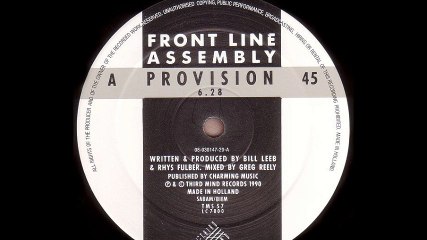 Front Line Assembly - Provision (A)