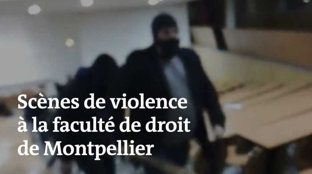 Des étudiants grévistes agressés par des hommes encagoulés, à la faculté de droit de Montpellier