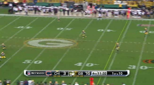 2012 - Green Bay Packers cornerback Tramon Williams 38-yard interception