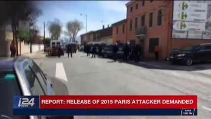 Download Video: i24NEWS DESK | 2 separate terror incidents occur in France | Friday, March 23rd 2018