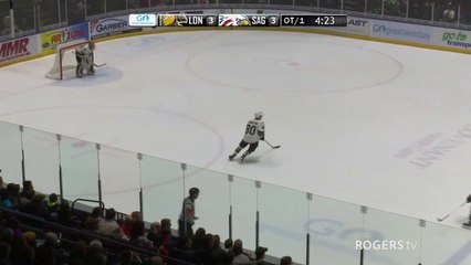 OHL London Knights - Evan Bouchard scores OT Winner