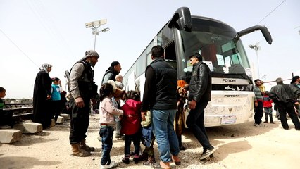 Ghouta evacuees arrive in Syria's rebel-held Idlib: monitor