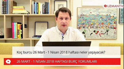 Koç burcu 26 Mart - 1 Nisan 2018 haftası neler yaşayacak?