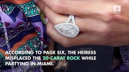 Paris Hilton Loses Her $2 Million Engagement Ring
