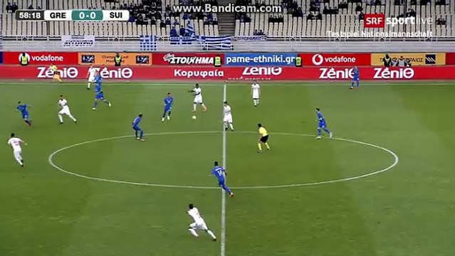 Amazing Craizy Goal Blerim Dzemaili (0-1) Greece vs Switzerland
