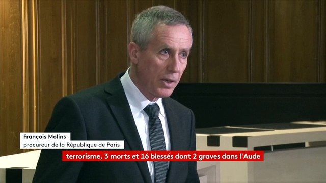 Attaques terroristes dans l'Aude : regardez l'intégralité de la conférence de presse du procureur François Molins