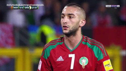 Hakim Ziyech penalty Goal HD - Serbia 0 - 1 Morocco - 23.03.2018 (Full Replay)