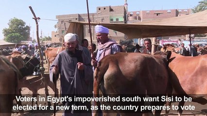 In Egypt's impoverished south, Sisi is voters' only choice
