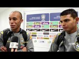 Seleção Brasileira: Miranda e Thiago Silva explicam jogada ensaiada