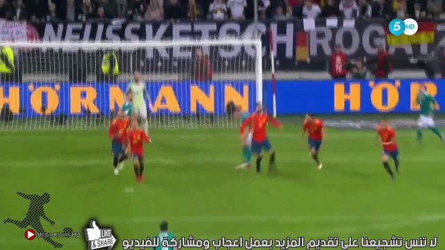 اهداف وملخص مباراة المانيا واسبانيا 1-1 ◄ مباراة ودية 23-3-2018 [ شاشة كاملة HD ]