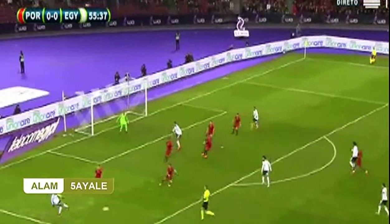 هدف محمد صلاح اليوم امام البرتغال "مباراة مصر والبرتغال " مباراة ودية 23\3\2018