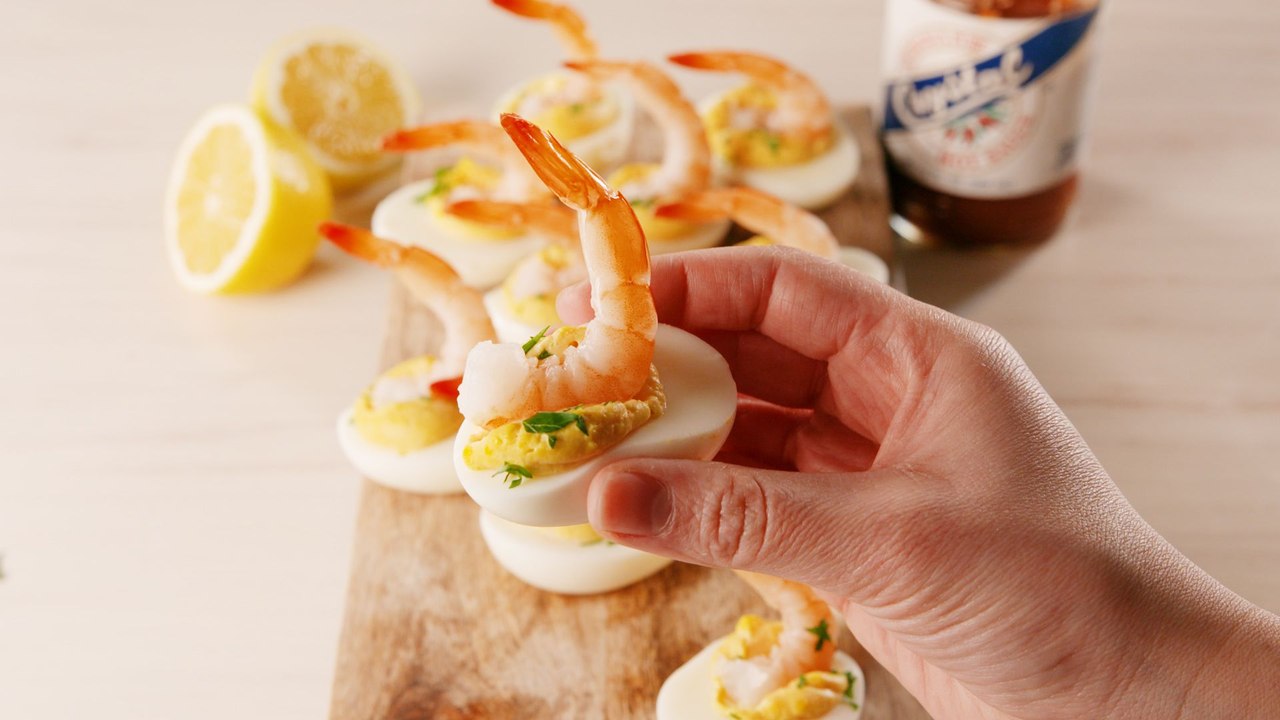 Shrimp Cocktail Deviled Eggs = Best Of Both Worlds