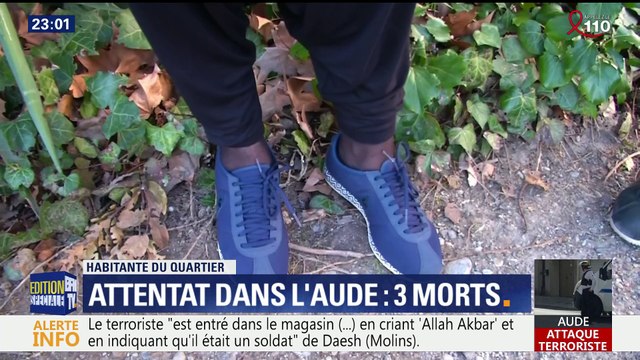 Attaques terroristes dans l'Aude: les habitants de Trèbes sous le choc