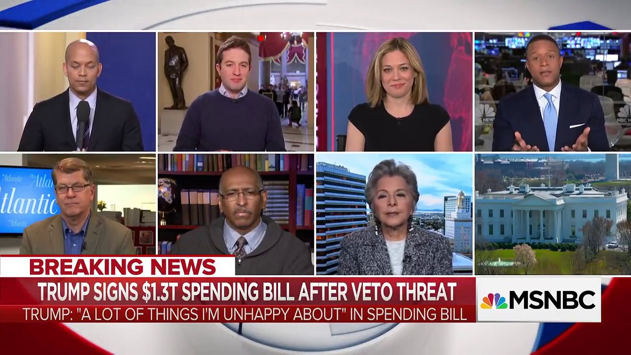 President Donald Trump Signs $1.3 Trillion Spending Bill After Veto Threat - MSNBC - YouTube