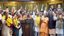 Yogi Adityanath congratulates people of UP after BJP's win in Rajya Sabha | Oneindia News